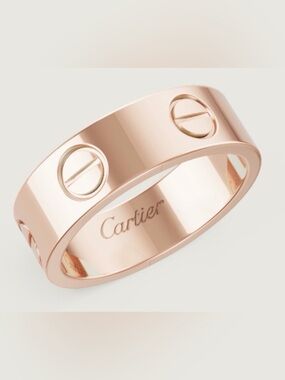 Cartier Rose Gold Love Ring, Classic Model